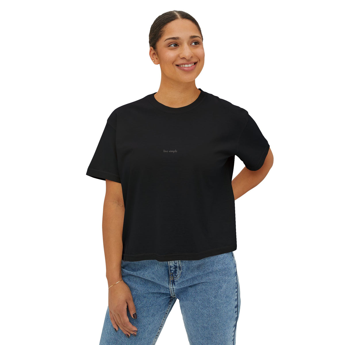 Live Simply Boxy Tee