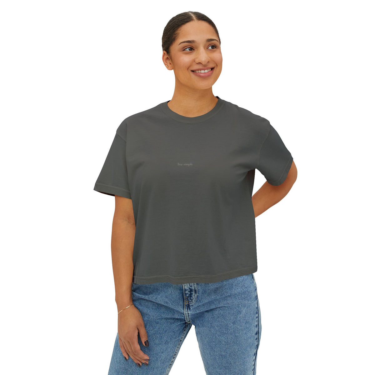Live Simply Boxy Tee