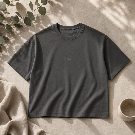 Live Simply Boxy Tee