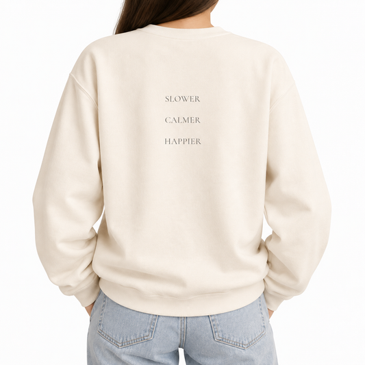 Made for a Simpler Life Crewneck Sweatshirt | Minimalist Unisex Sweatshirt